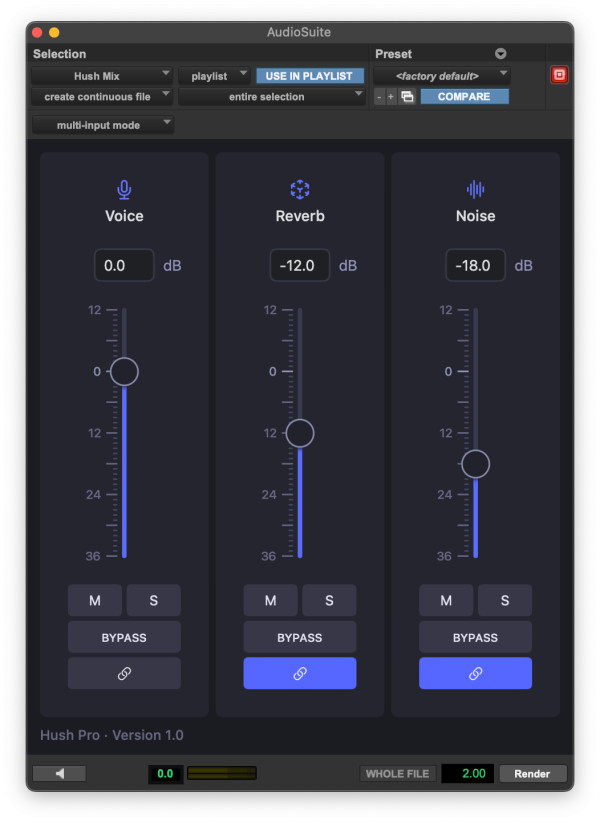 AI-powered dialogue repair plugin 'Hush Pro' released - AUDIO PLUGIN NEWS