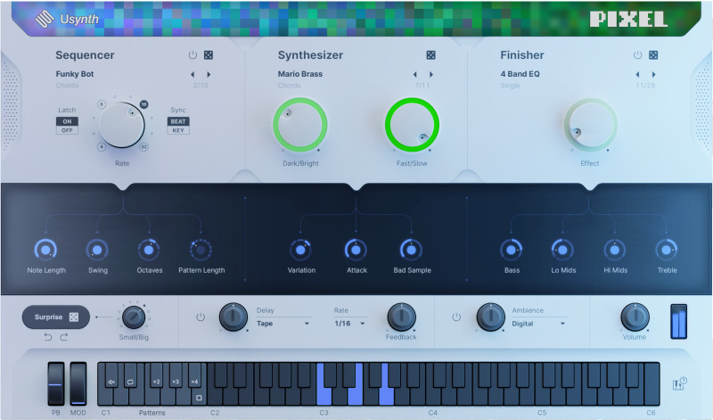 ujam has released PIXEL, a synthesizer inspired by retro games - AUDIO PLUGIN NEWS