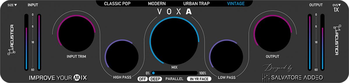 Acustica Audio launches VOXA, a plug-in that makes vocals stand out easily - AUDIO PLUGIN NEWS