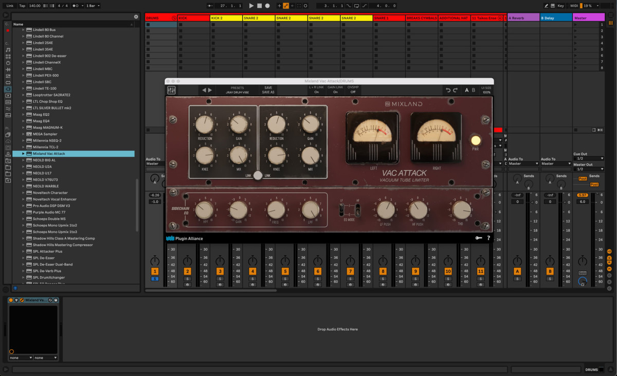 Mixland released vacuum tube optical limiter 'Vac Attack' - AUDIO PLUGIN NEWS