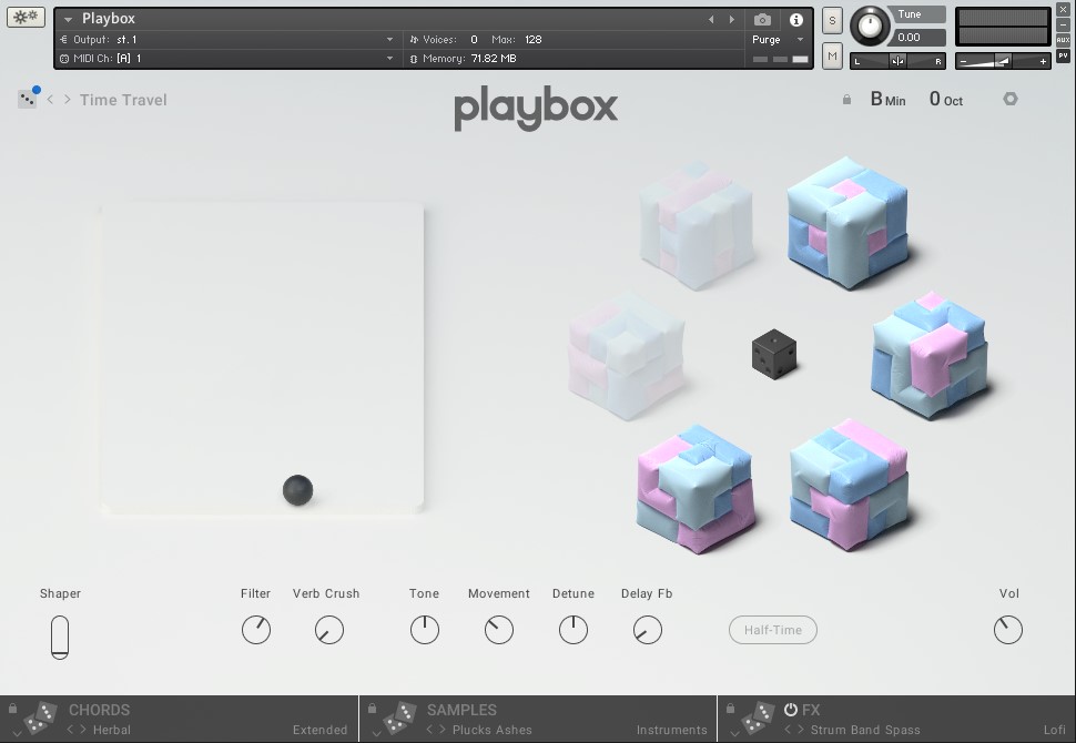 Native Instruments Playbox sampler virtual instrument that decides everything with dice REVEIW - AUDIO PLUGIN NEWS