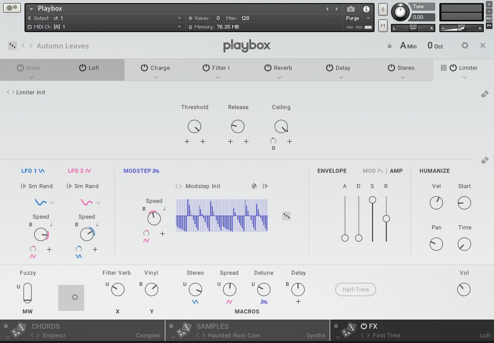 Native Instruments Playbox sampler virtual instrument that decides everything with dice REVEIW - AUDIO PLUGIN NEWS