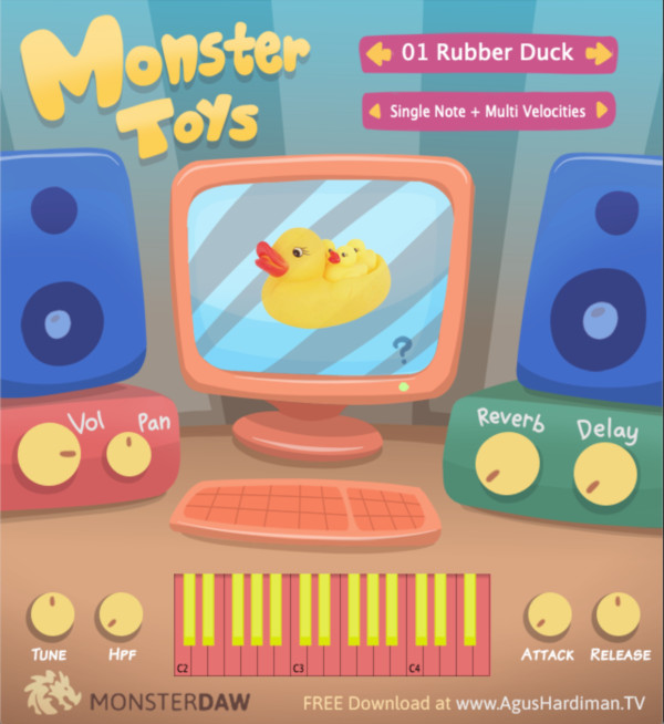 MonsterDAW launches free virtual instrument Monster Toys - AUDIO PLUGIN NEWS