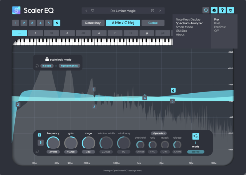 ‘Scaler EQ’ operates musically according to the key of the song - AUDIO PLUGIN NEWS