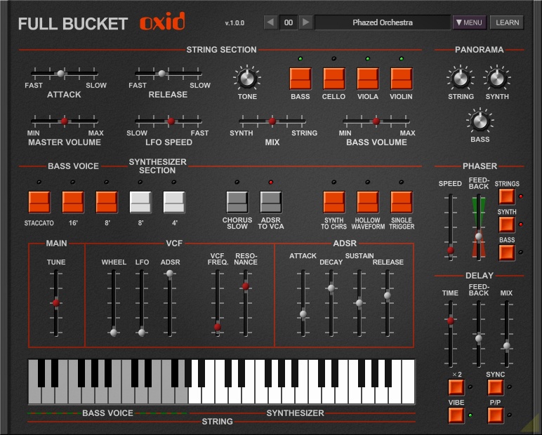 Full Bucket Music's free 'ARP' sytle synth Oxid released - AUDIO PLUGIN NEWS