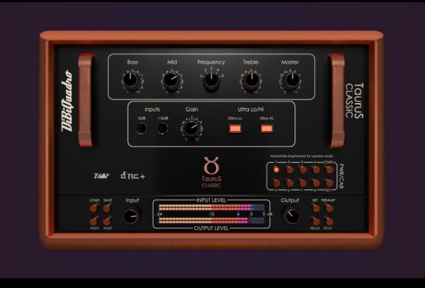 DiBiQuadro released bass amp simulation 'TaurusClassic' - AUDIO PLUGIN NEWS