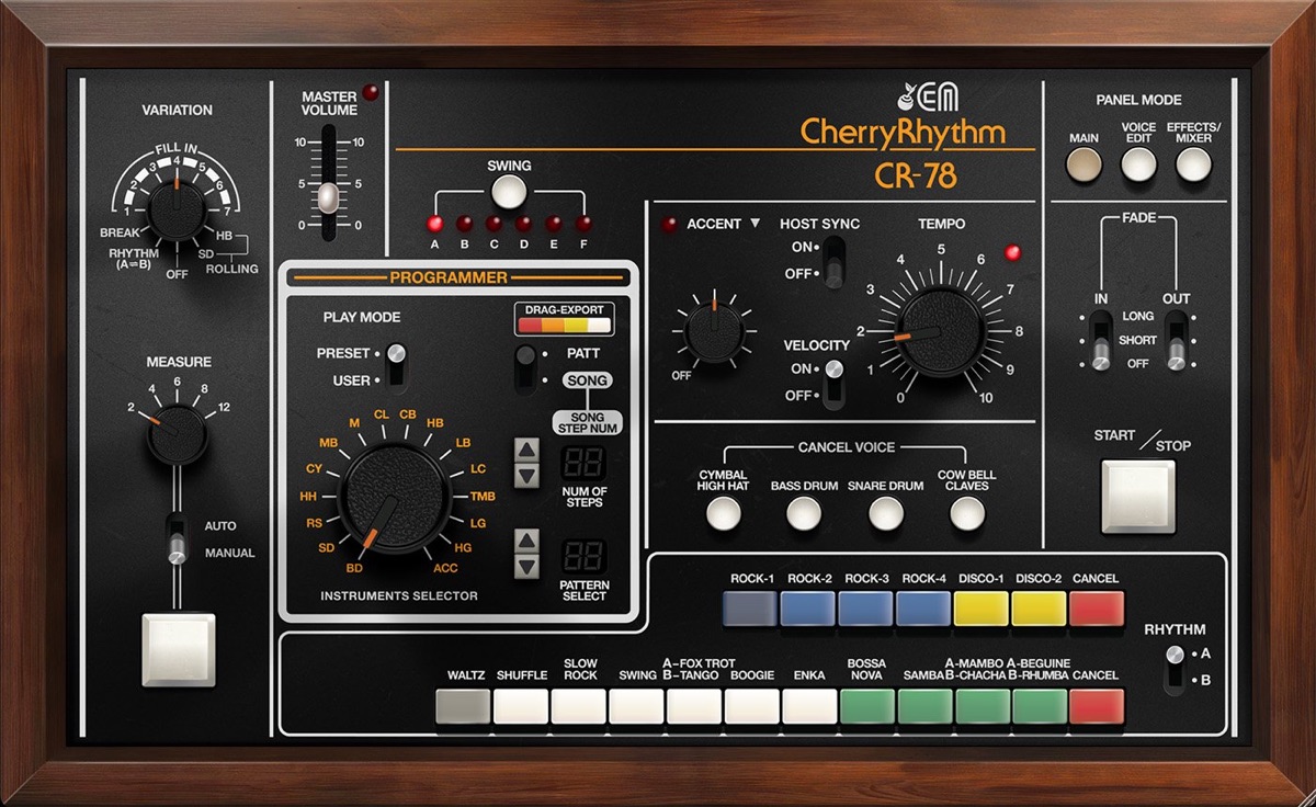 Cherry Audio CR-78 Drum Machine released - AUDIO PLUGIN NEWS