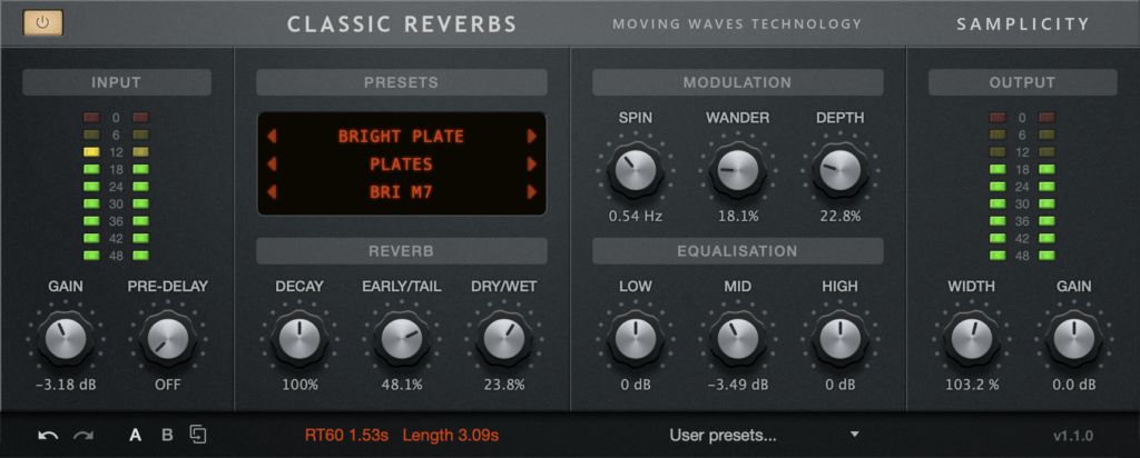 Samplicity Classic Reverbs: Recapture the Essence of Legendary Hardware - AUDIO PLUGIN NEWS