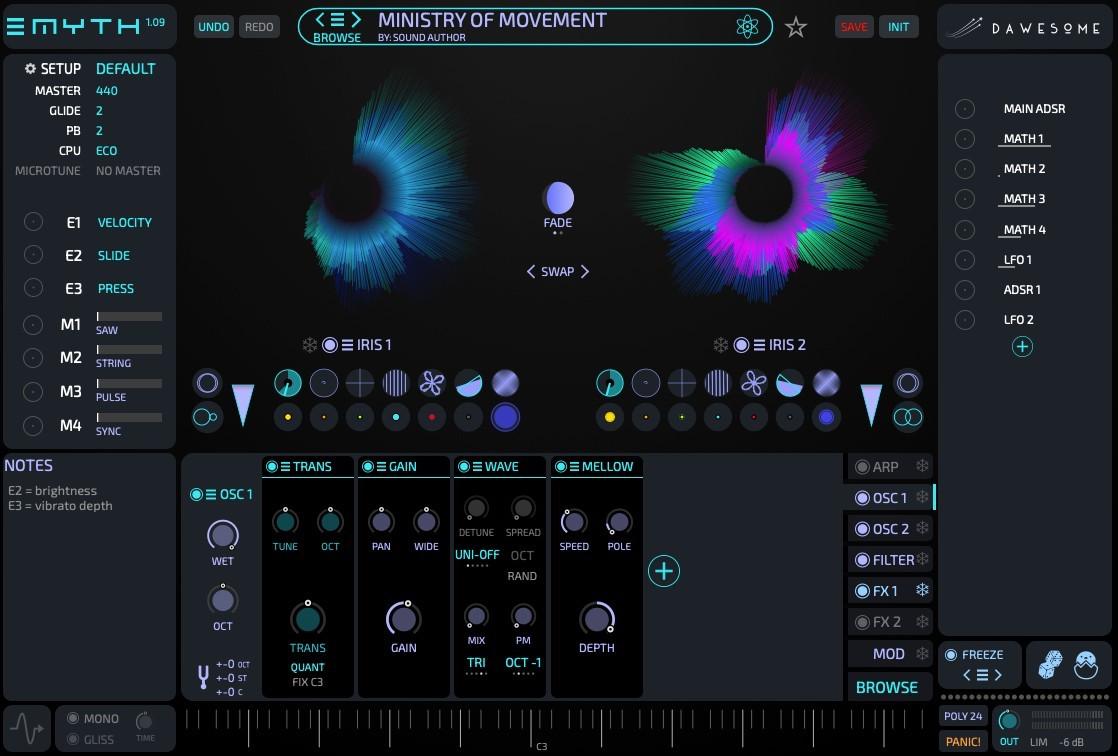 Easy and Innovative Synthesizer: Tracktion Dawesome MYTH Review - AUDIO PLUGIN NEWS