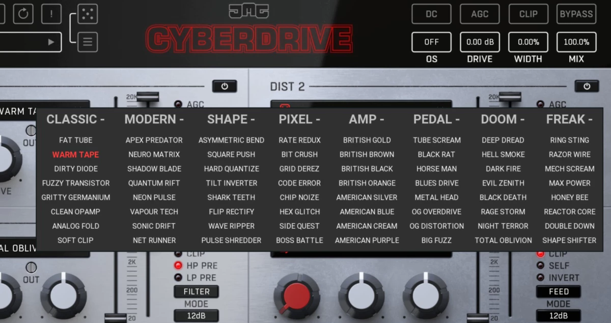 'The Ultimate Distortion Plugin' Cyberdrive by JMG Sound released - AUDIO PLUGIN NEWS