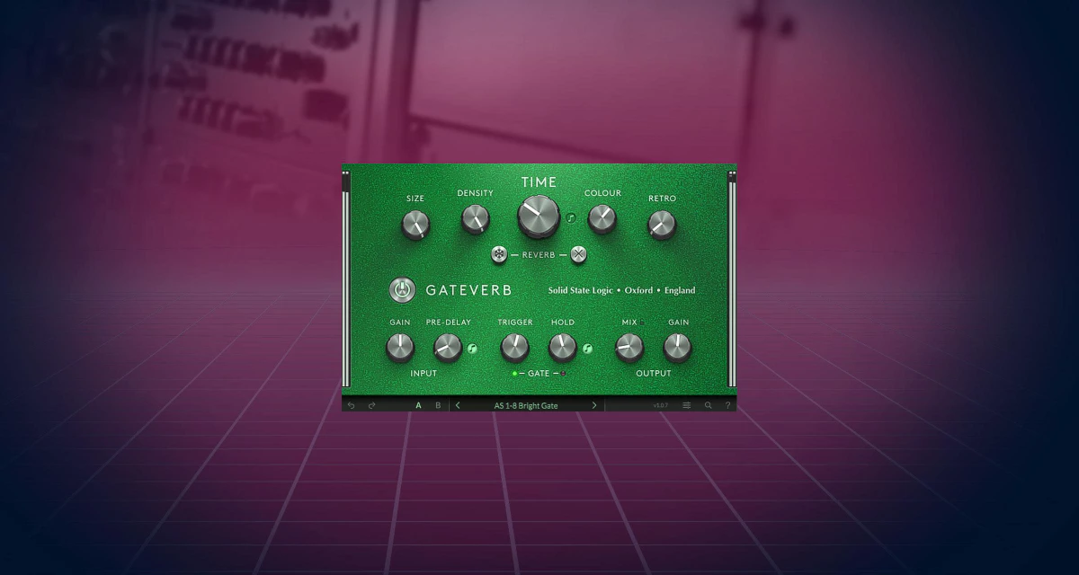 SSL released non-linear gated reverb plug-in 'GateVerb' - AUDIO PLUGIN NEWS