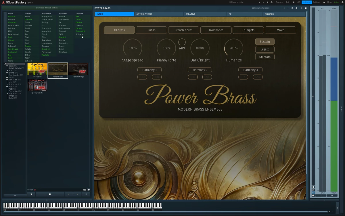 MeldaProduction Launches PowerBrass: Comprehensive Brass Instrument for MSoundFactory - AUDIO PLUGIN NEWS