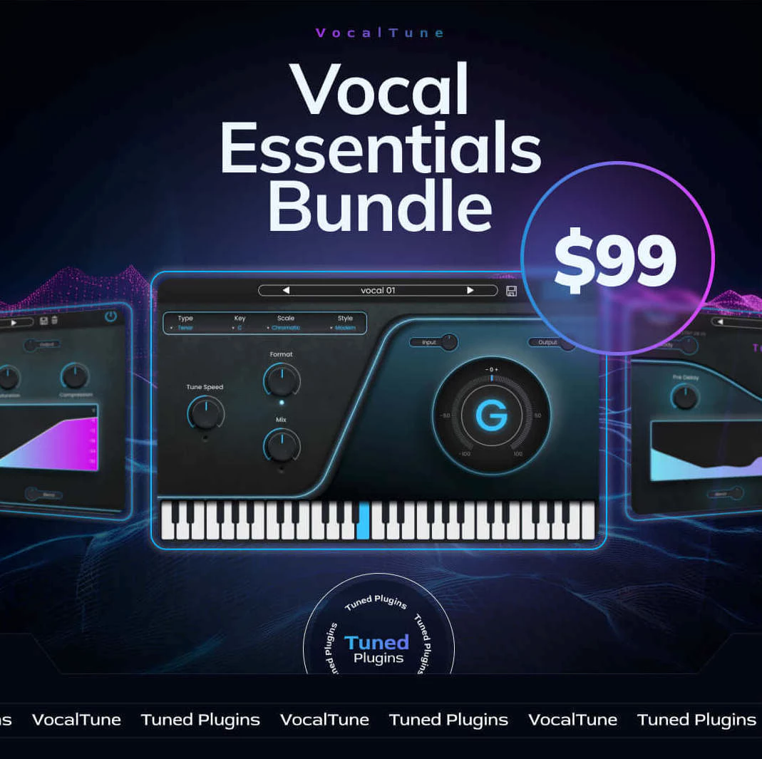 Tuned Plugins Introduces Vocal Essentials Bundle for Vocal Production - AUDIO PLUGIN NEWS