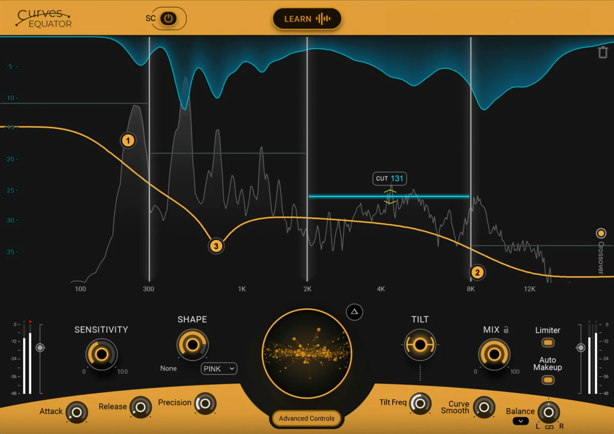 Waves Releases Curves Equator: Smarter Resonance Suppression and Frequency Unmasking Plugin - AUDIO PLUGIN NEWS