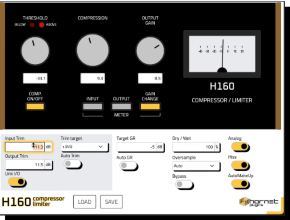 HoRNet Unveils H160 Analog Compressor Plugin for Precise Dynamic Control - AUDIO PLUGIN NEWS