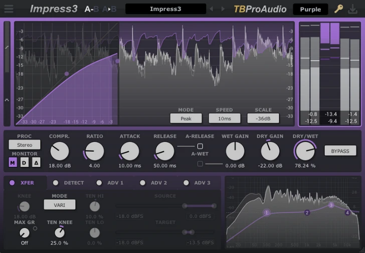 TBProAudio Releases Versatile Stereo Compressor Impress3 for Modern Music Production - AUDIO PLUGIN NEWS