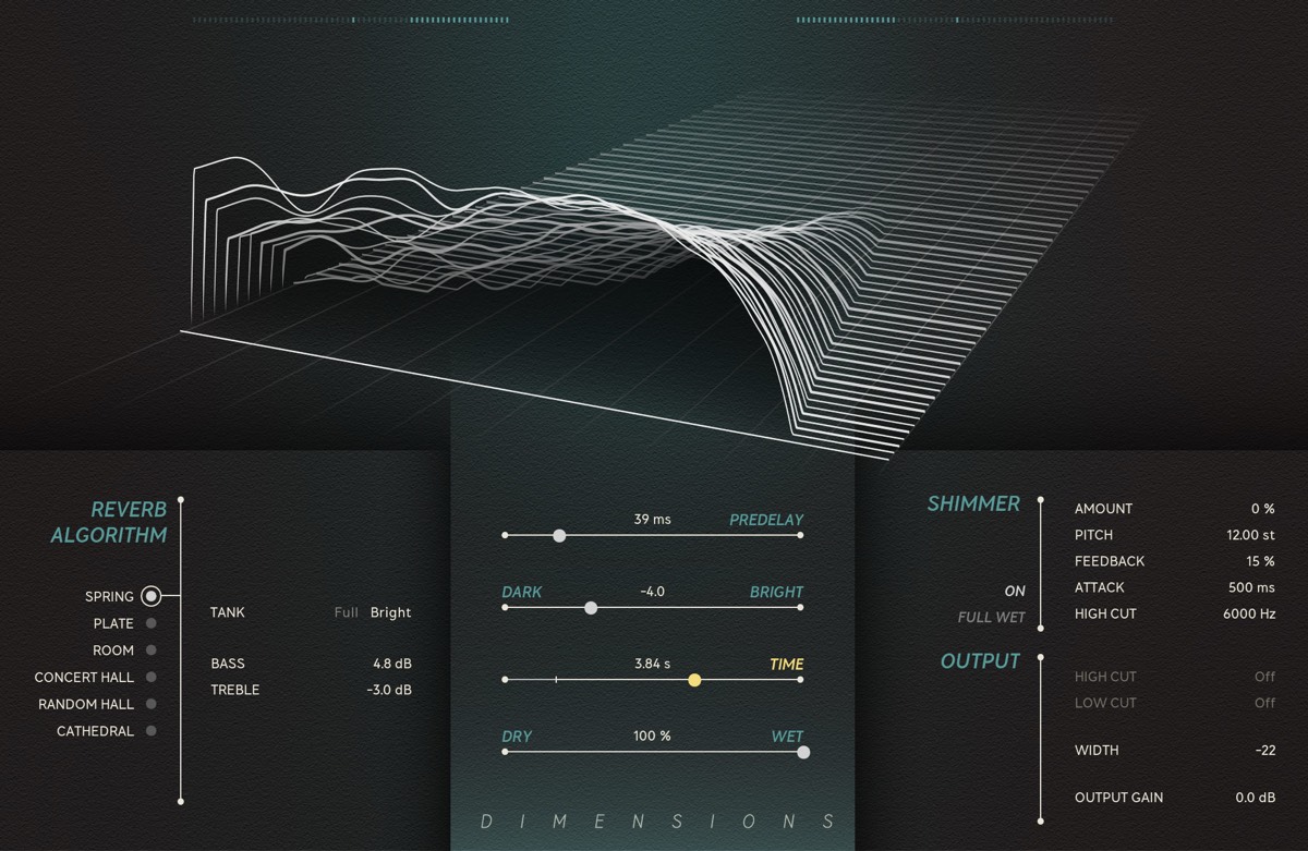 Dimensions: Next-Generation Reverb Plugin Combines Classic Algorithms with Modern Features - AUDIO PLUGIN NEWS