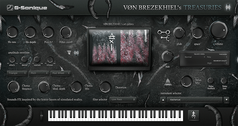 G-Sonique Releases Von Brezekhiel Treasuries: Dark Cinematic VST/AU Instrument - AUDIO PLUGIN NEWS