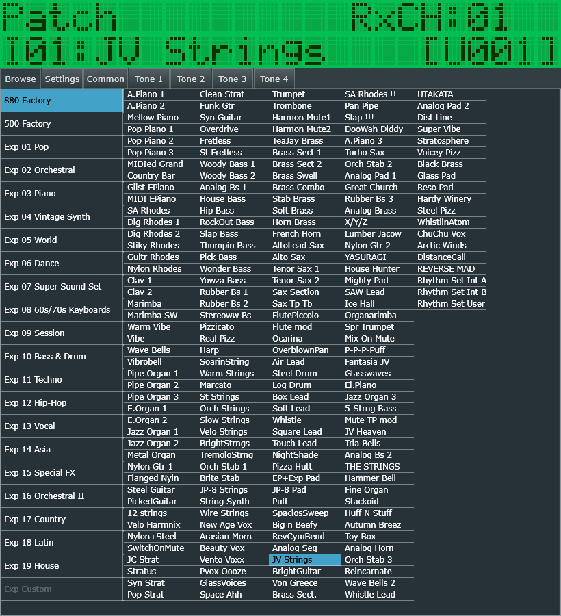VirtualJV Emulates Classic Roland 1U Rack Unit Rompler - AUDIO PLUGIN NEWS