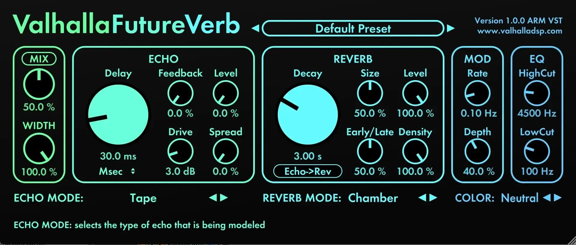 Valhalla DSP Releases FutureVerb Reverb Plugin - AUDIO PLUGIN NEWS