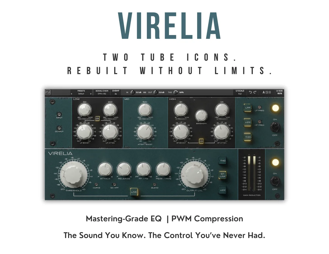 MIXLAND Releases VIRELIA Analog Channel Strip Plugin - AUDIO PLUGIN NEWS