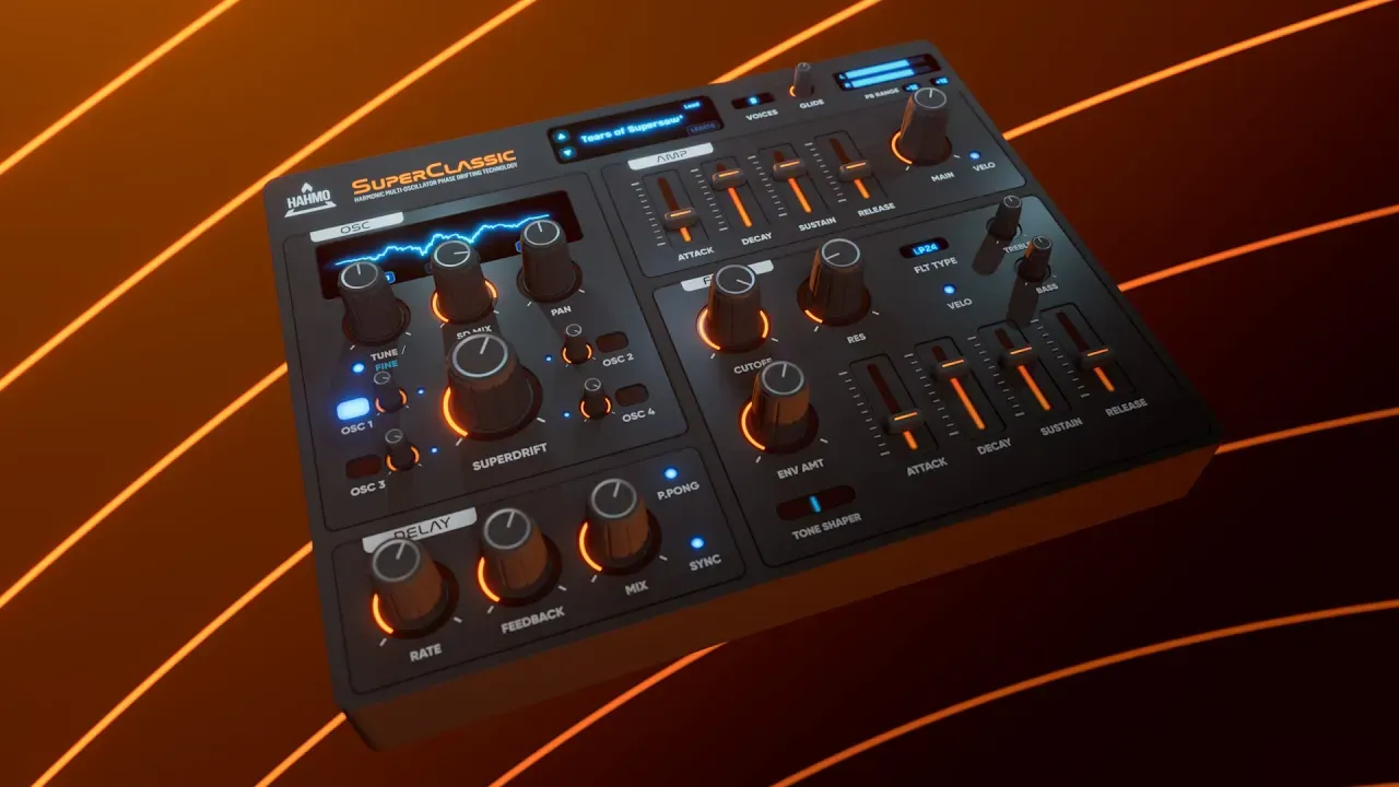 SuperClassic Brings Modern JP-8000 Supersaw Sound to Digital Workstations - AUDIO PLUGIN NEWS